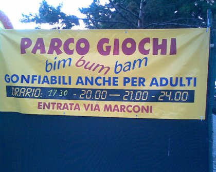 Parco giochi per adulti